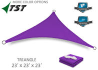 Polyester Fabric Shade Structures Triangle Shade Sail UV Top ISO 9001 Listed